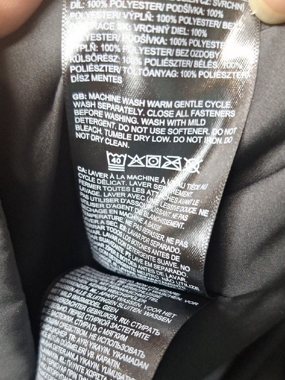 The North Face Women's Black Hooded Quilted Puffer Coat XL NWT - Picture 10 of 10